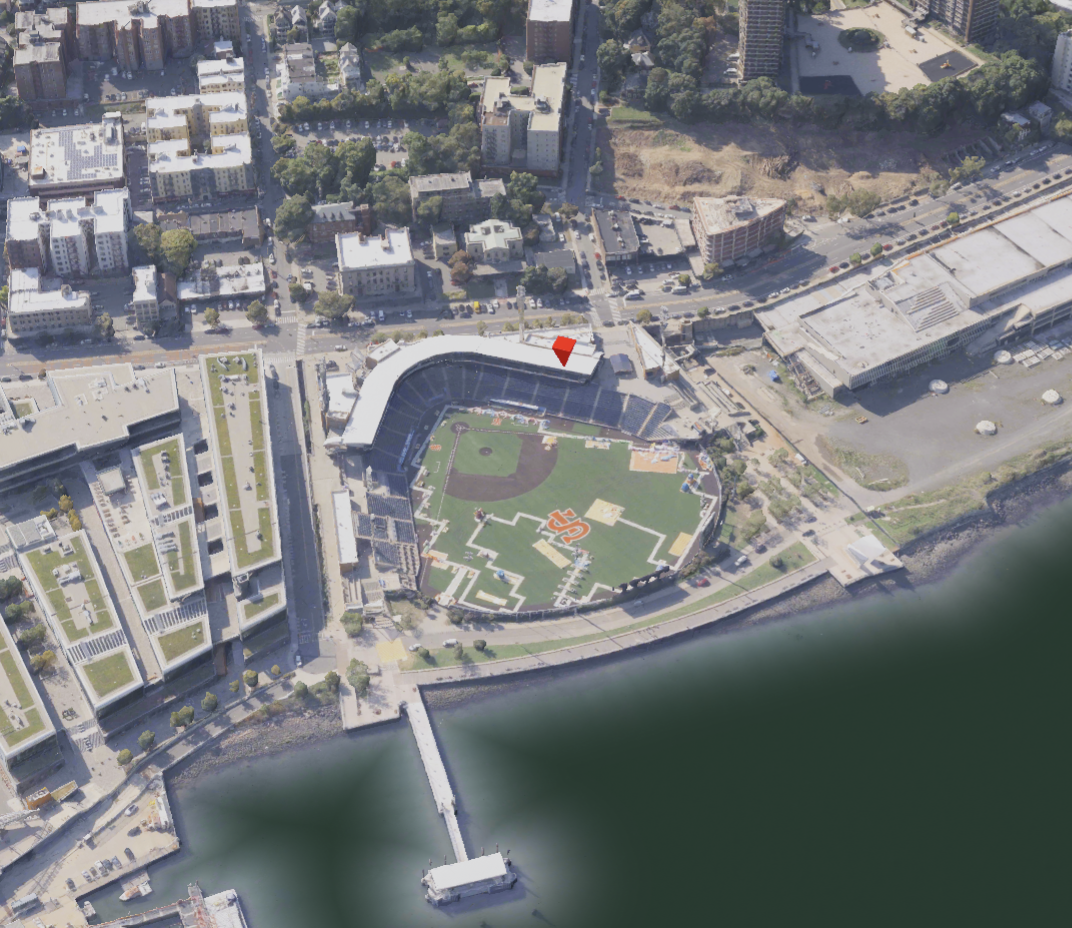 An aerial view of the Siuh Community Park